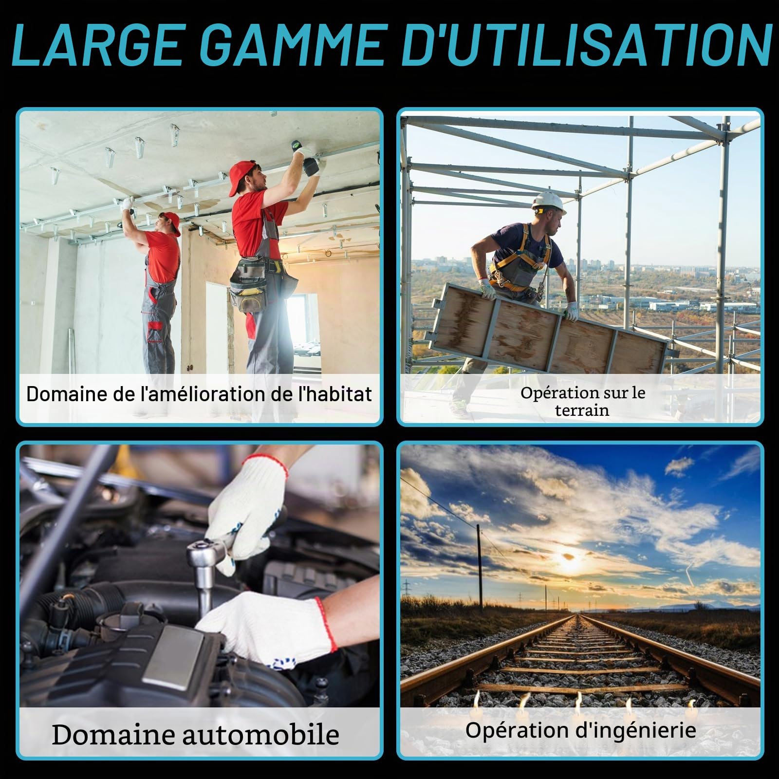 Meuleuse sans fil compatible avec Makita 18V batterie, meuleuse droite électrique sans balais avec mandrin de 6 mm et 4 vitesses réglables (sans batterie) (Pas d'accessoires)