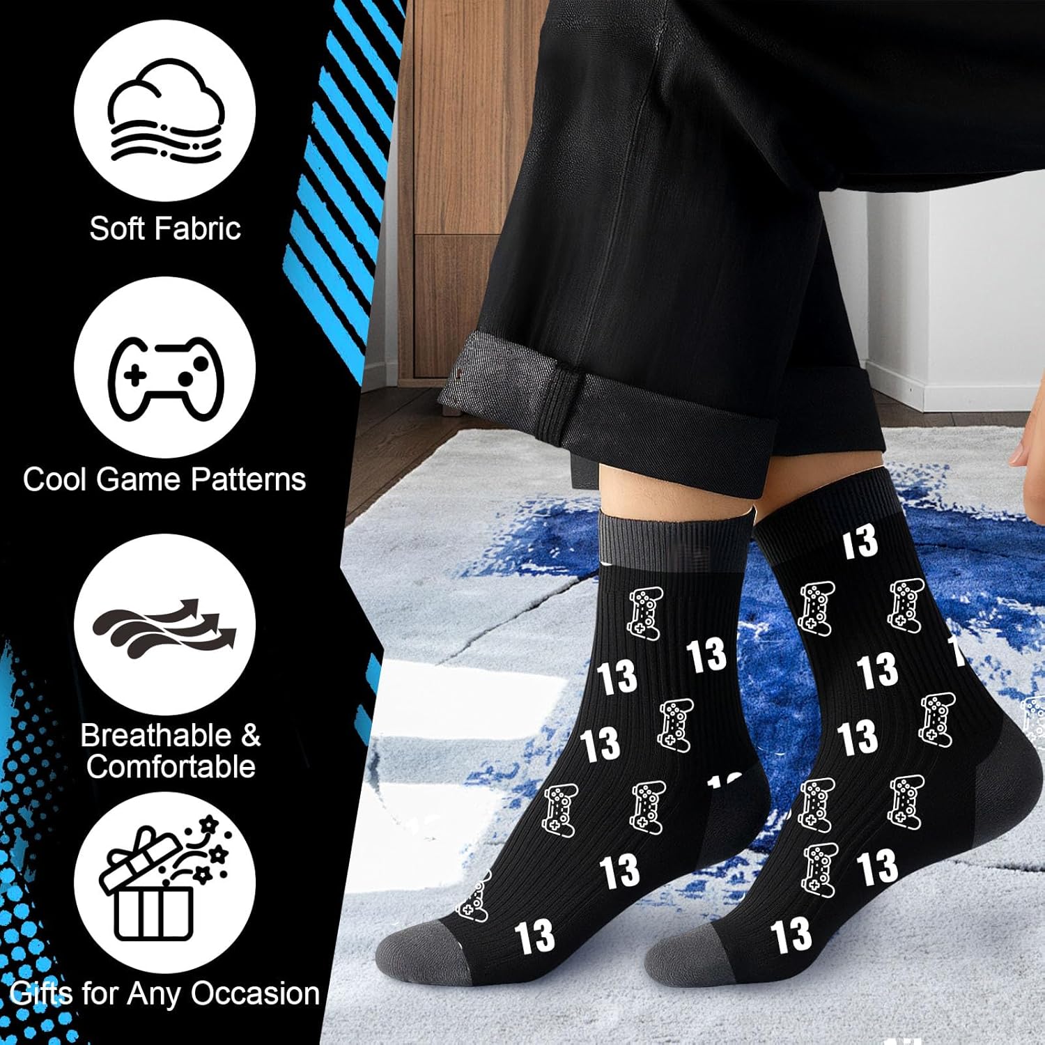 Gifts for 13 Year Old Boys, 13 Year Old Boy Birthday Gift Ideas, Cool Game Theme 13th Yr Old Boy Gifts Son Nephew Grandson Brother, Happy 13th Birthday Decorations with 20 Oz Tumbler Keychain Card