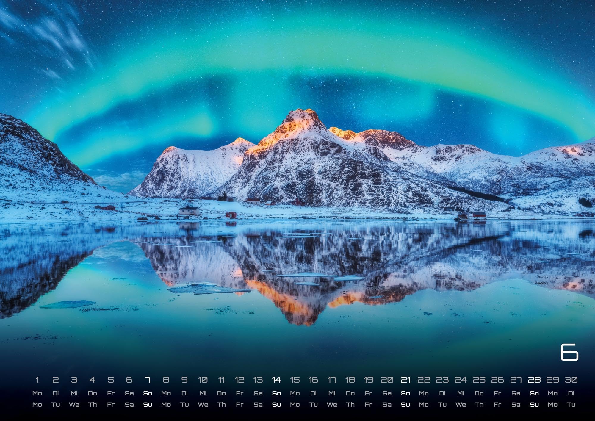 Polarlichter - grandiose Naturschauspiele - 2026 - Kalender DIN A2: Der Wandkalender mit den schönsten Motiven der Polarlichter im hohen Norden für ... extragroßen Format DIN A2 (ca. 60 x 42 cm)!