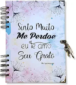 Diário Espiral Com Cadeado Com Pauta - Ho' Ponopono