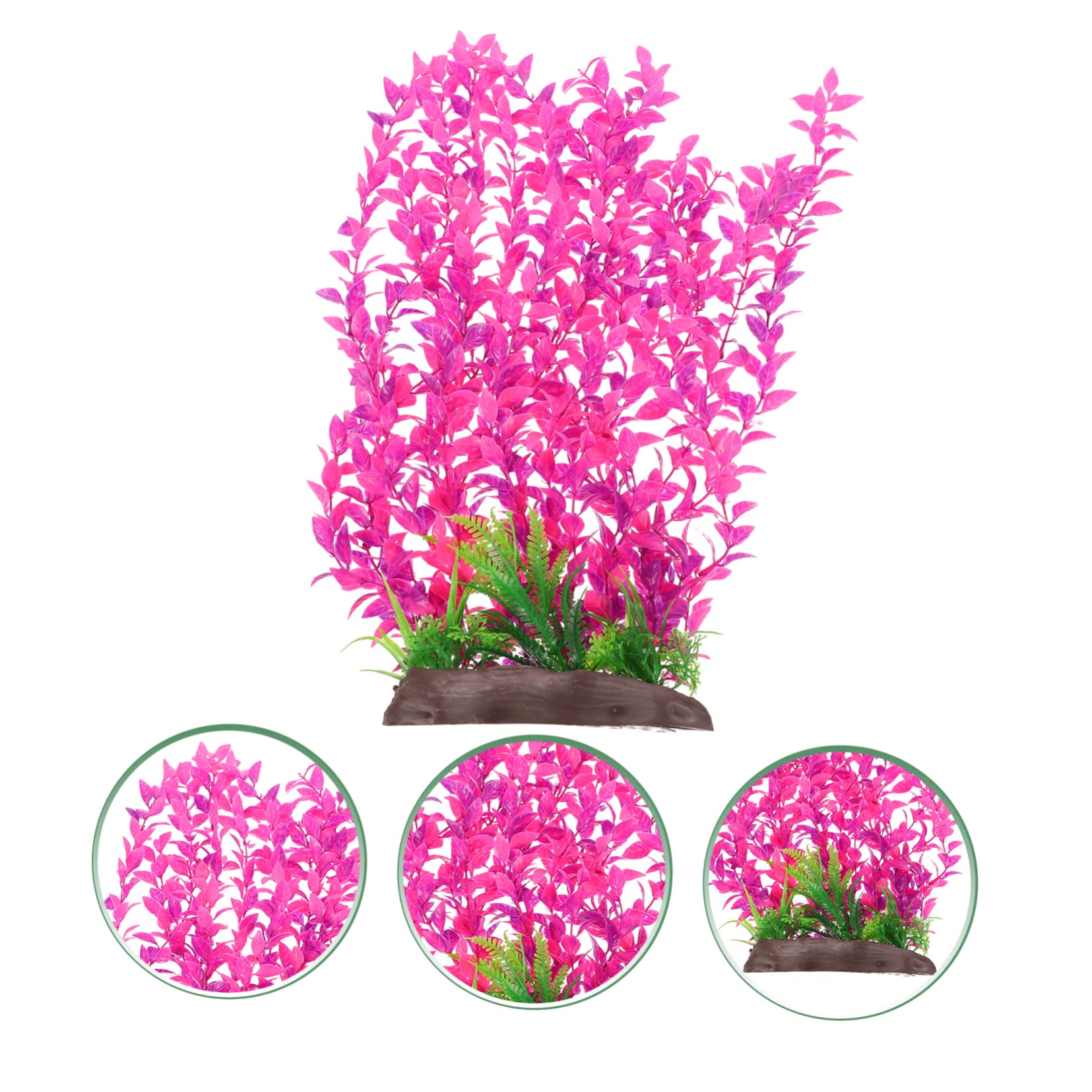 Yardwe 3St Aquarienlandschaft gefälschter Fisch künstliche Pflanzen Aquarium Fischbecken Wasser- Panzer Artificial Plant aquariumpflanzen Dekorationen für Betta-Becken Betta-Blatt Plastik