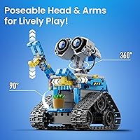 Vista 5 de Sillbird Kit de construcción de robot con control remoto, regalos STEM para niños de 8 a 12 años, juguetes robóticos de codificación técnica