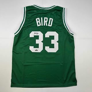 Facsimile Autographed Larry Bird Boston Green Reprint Laser Auto Basketball Jersey Size Men's XL