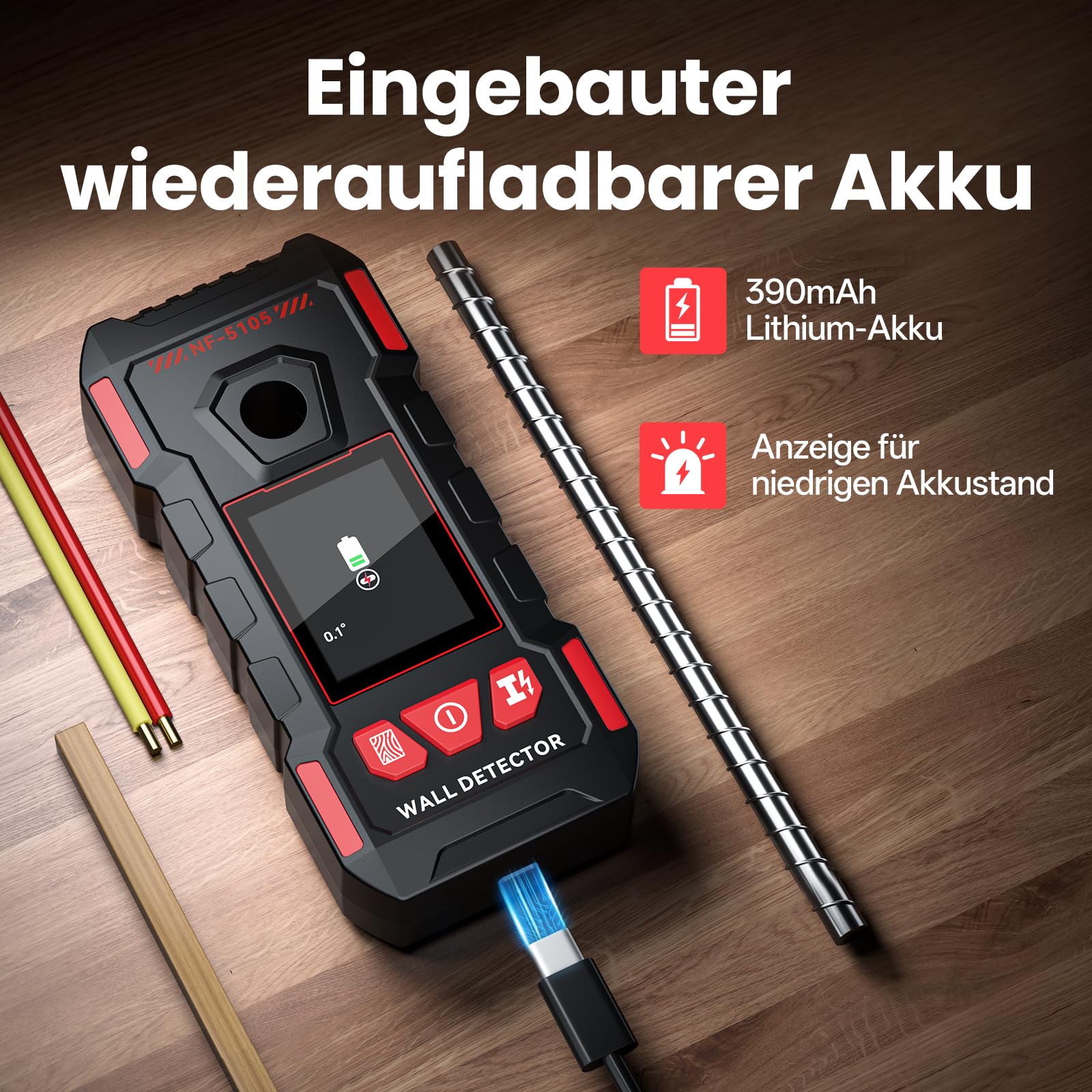 Leitungssuchgerät Wand Kabelfinder, Multifunktional Wand Scanner Detektor