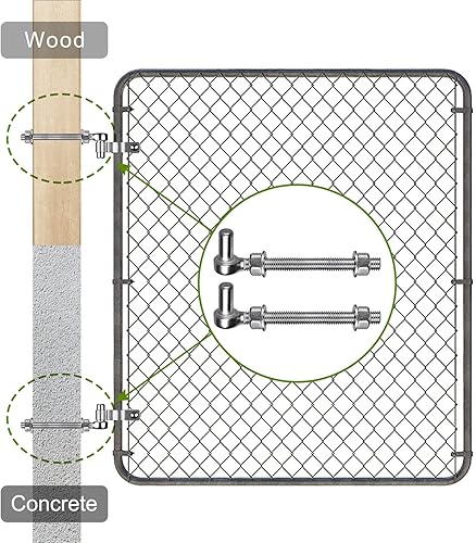 Miniatura 2 de Bisagra de puerta de perno en J, bisagras de puerta de granja de acero inoxidable 304, perno de bisagra de puerta M12 x 6 pulgadas, perno de 58