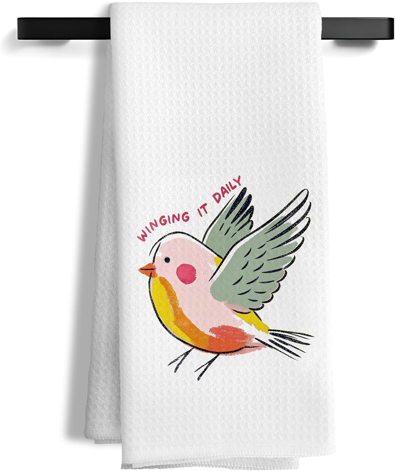 Funny Bird Kitchen Towels, Bird Lover Gifts for Women Men Decorative Hand Towels for Bathroom, Birding Gifts Dish Tea Towel for Kitchen Decor, 16x24 Inch