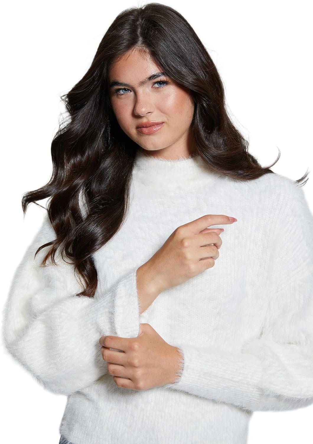 Guess Womens Long Sleeve Keyla Sweater - Image 3