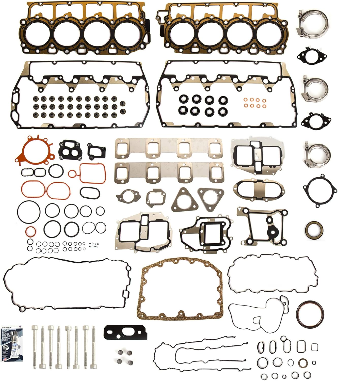 Evergreen 9-20767 Full Gasket Set Fit 11-14 Ford F250 F350 F450 F550 6.7L DIESEL OHV 32V