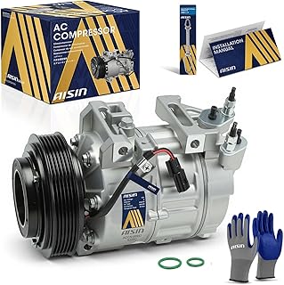 ACCN-00557 Air Conditioner AC Compressor - Compatible with Nissan Altima 2007-2012 2.5L, Sentra 2007-2012 2.5L - with 6-Pulley Groove, with Clutch