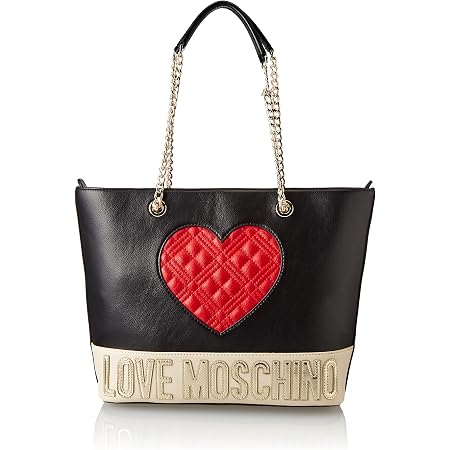Love Moschino Precollezione SS21 | Borsa Shopper da Donna, Spalla, Nero,  Normal : Amazon.it: Scarpe e borse