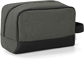 Elviros Men's Hanging Travel Bag, Personal Care Organizer - Compact Cosmetic Bag for Beard and Accessories, Ideal for Travel (Green)