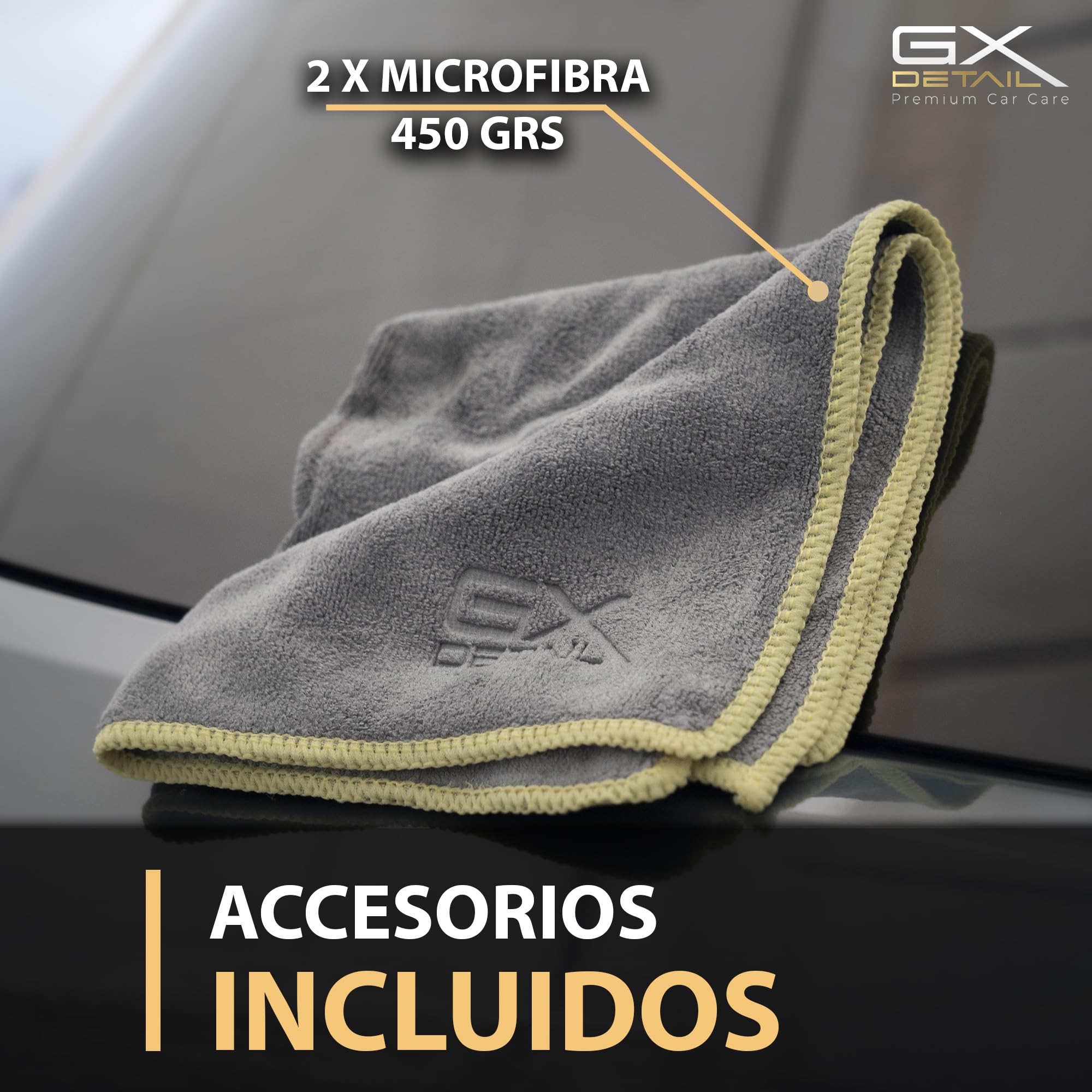 GxDetail Cera Líquida de Carnauba para Coche 5 Litros – Limpieza en Seco - Brillo Profundo y Protección Duradera – Acabado Hidrofóbico y Resistencia UV – Fácil Aplicación y Secado Rápido.