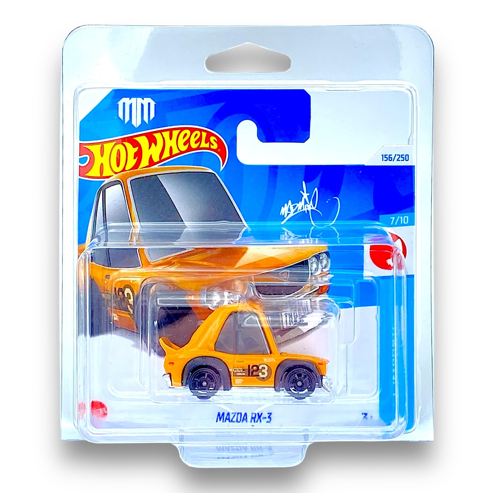 Hot Wheels MAZDA RX-3 オレンジ Hot Wheels Mazda RX-3 (Orange - Tooned) 7/10 HW J-Imports - 2024