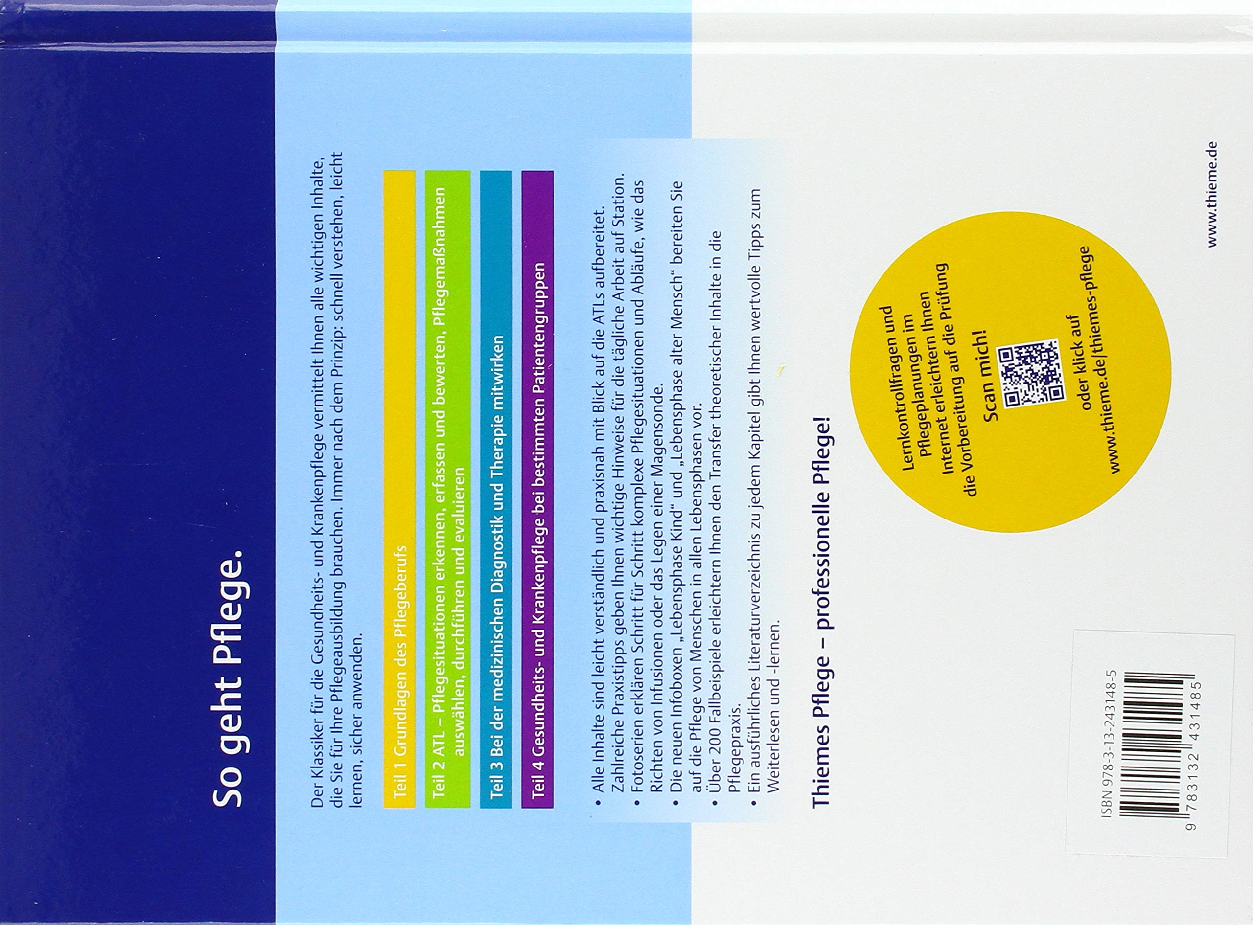 Thiemes Pflege (große Ausgabe): Das Lehrbuch für Pflegende in der Ausbildung