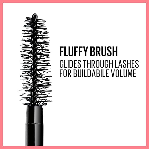 Miniatura 3 de Máscara de pestañas lavable de Maybelline Total Temptation. Negro más negro. 0.27 oz oz., lavable