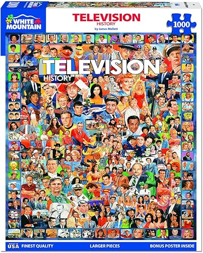 White Mountain Puzzles Historia de la televisión, rompecabezas de 1000 piezas
