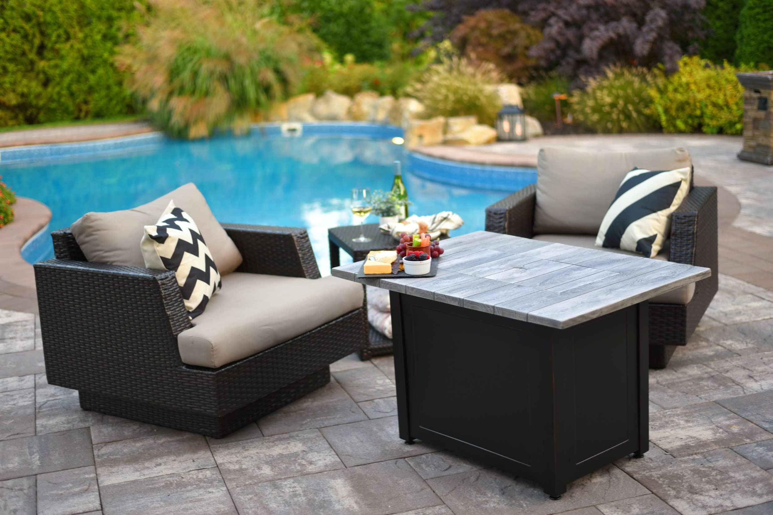 Amazon.com : Endless Summer Gas Outdoor Fire Pit Gad17104es Rustic