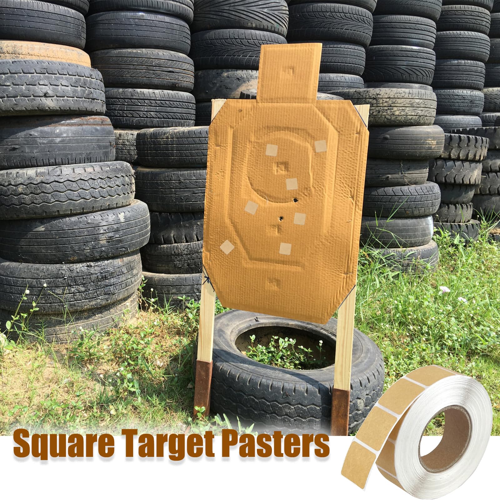 Snapklik.com : 1000Pcs Square Target Pasters - 0.87 Inch Self-Adhesive ...