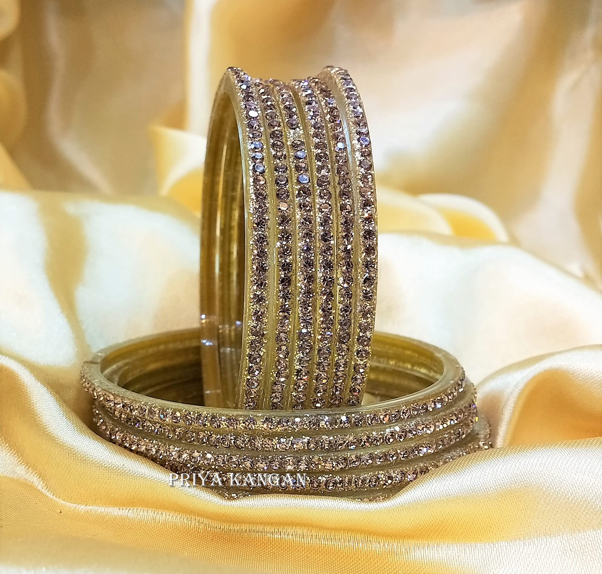 AAA Stones Glass Bangles (Pack of 3 Boxes)