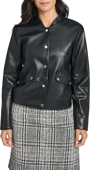 Calvin Klein womens Button Front Jacket