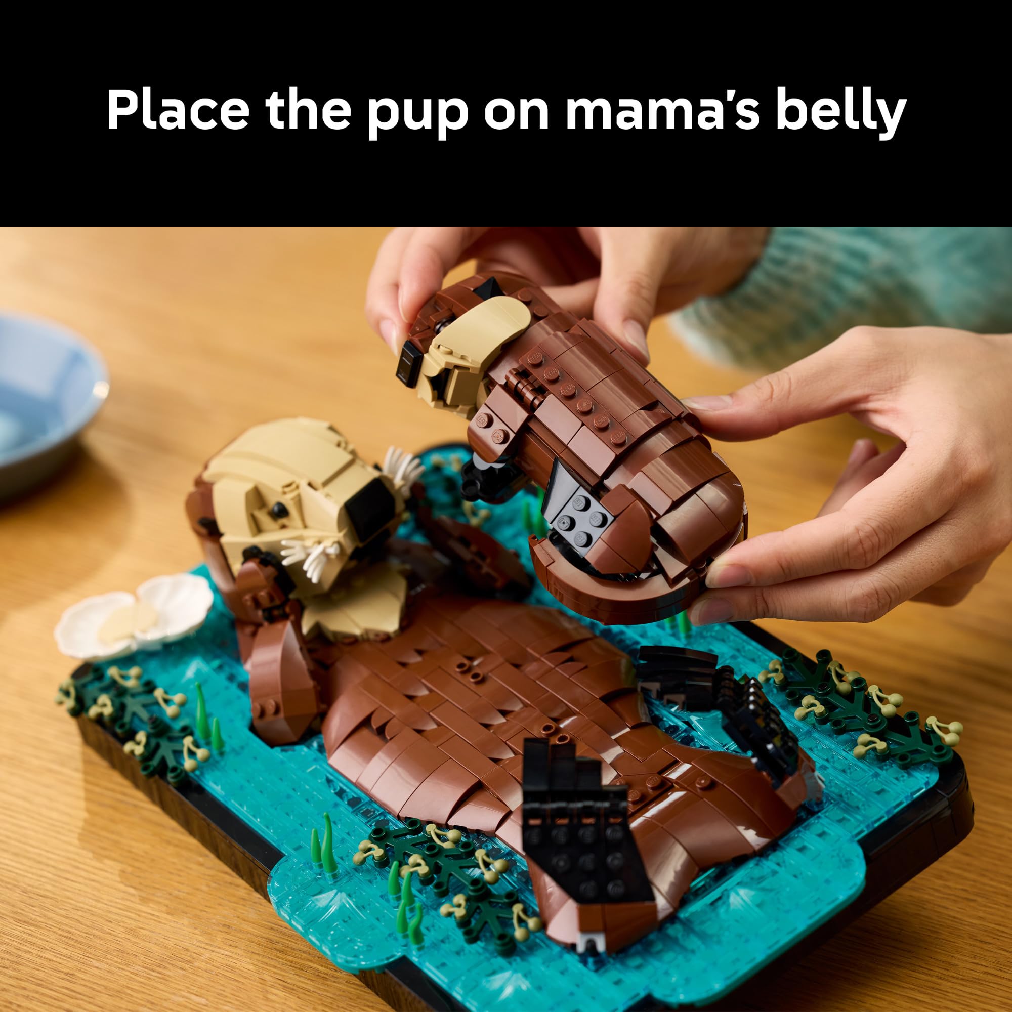 LEGO Ideas Floating Sea Otters Building Sets for Adults - Room or Office Decor for Women & Men, Ages 18+ - Gift Ideas for Birthday - 21366