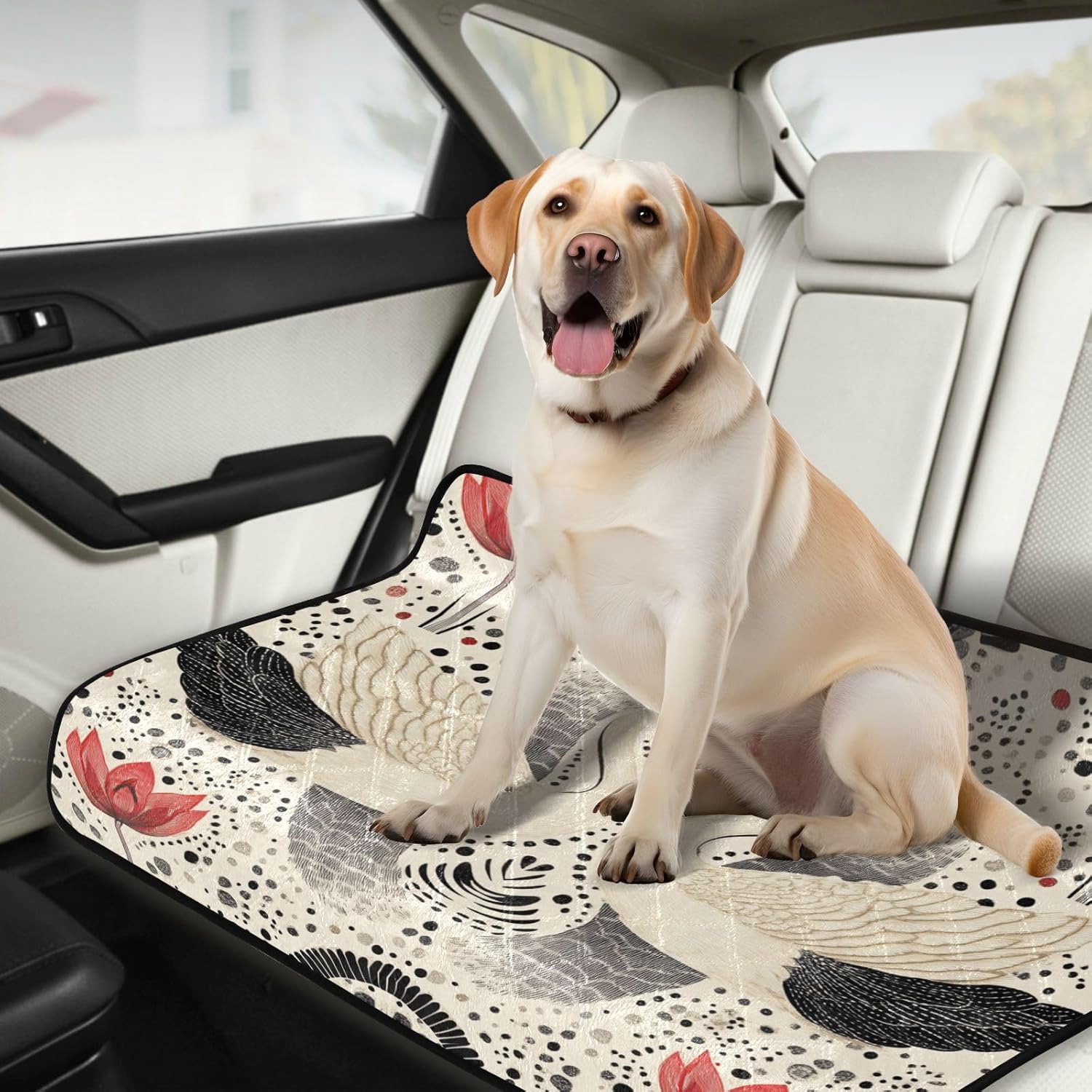 Abstract Swans Tulips Beige Washable Pee Pads for Dogs Reusable Puppy Pad 3Pack Super Absorbent Non Slip Lightweight Protect Small Pet Pads Couch Playpen Housebreaking 20x24in