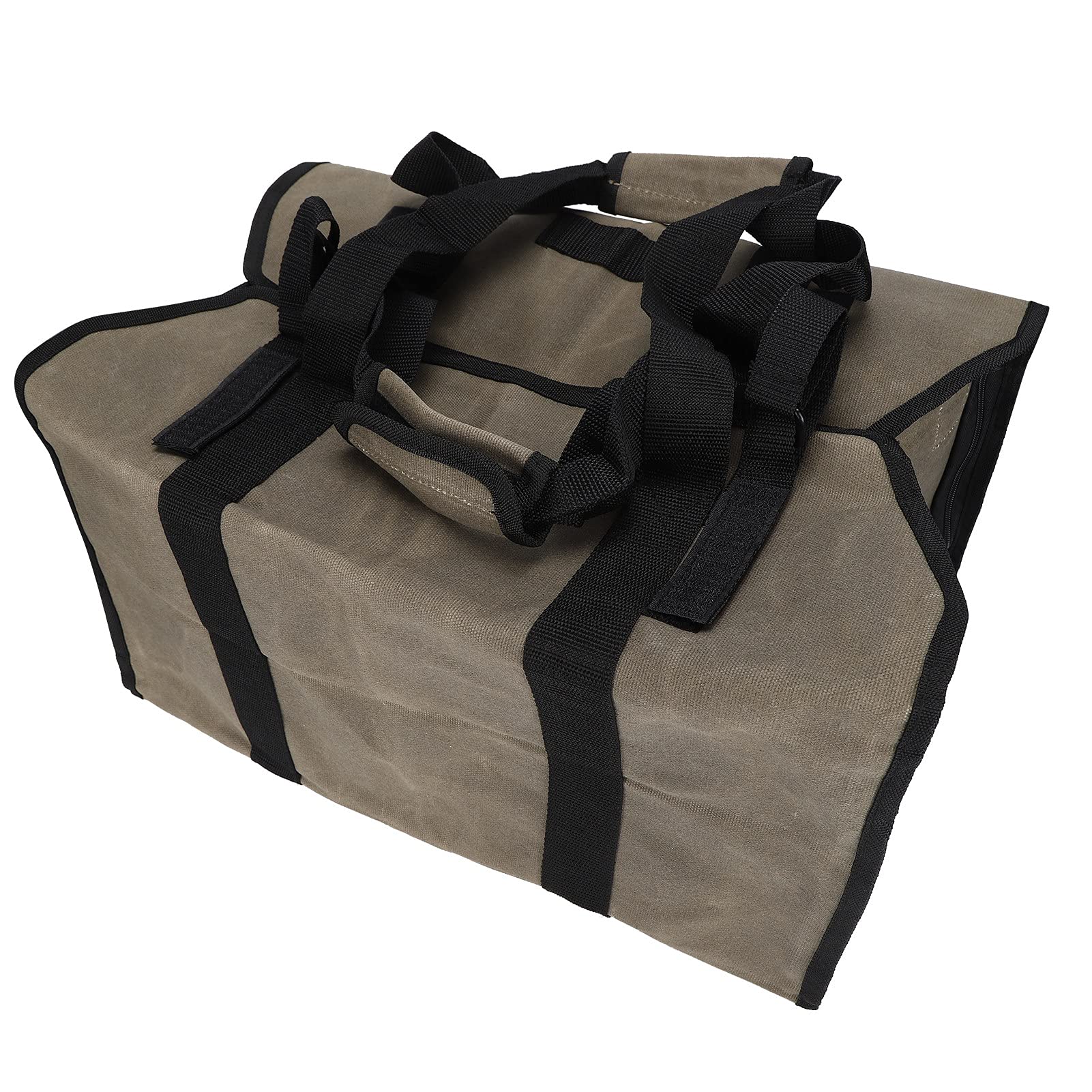 Bolsa de mano de jardinería, bolsas de lona para almacenamiento de herramientas de jardín, bolsa de transporte de troncos, impermeable, de doble uso, portátil, lona de
