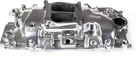2161 53001 Intake Manifold Aluminum Dual Plane Compatible with Chevy Big Block 1965-2000 BBC 396 402 427 454 V8 Engine Polished