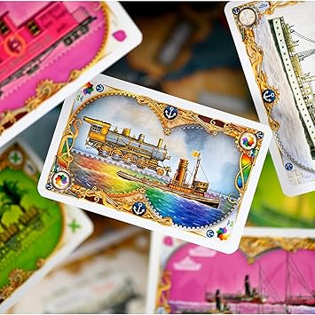Asmodee Ticket to Ride Rails & Sails Board Game - Train Route-Building Strategy Game, Family Fun for Kids & Adults, Ages 10+, 2-5 Players, 90-120 Minute Playtime