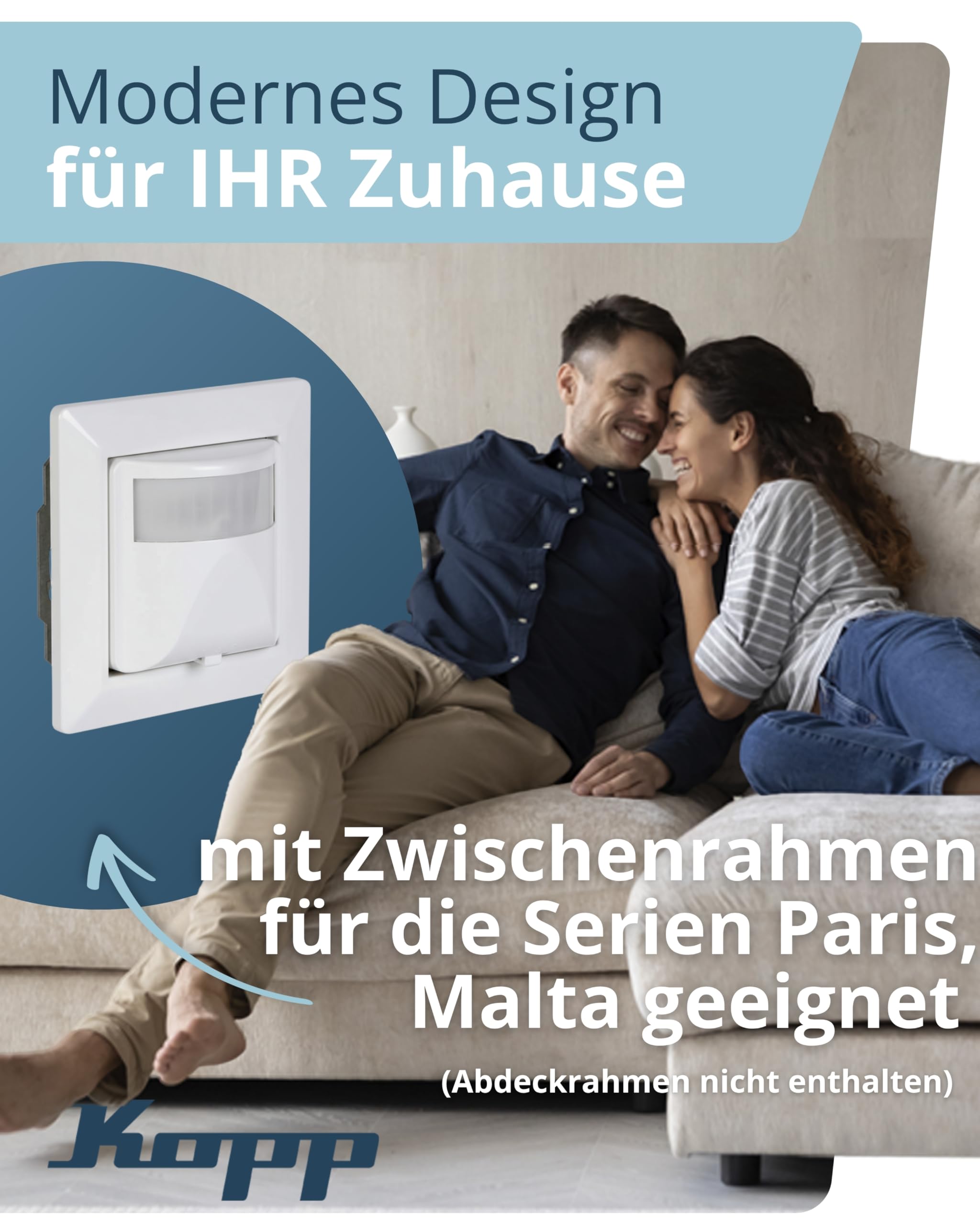 Kopp Infra Control R 180 degrés Up IP 20, 1 pièce, Anthracite