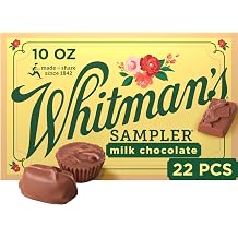 Whitman's Sampler Mother's Day Milk Chocolates Gift Box, 10 Ounce (22 Pieces)