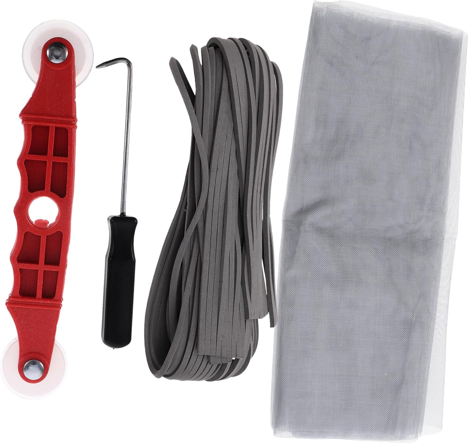1set Window Screen Repair Kit Screen Roller Spline Hook and Accessories for Easy and Maintenance