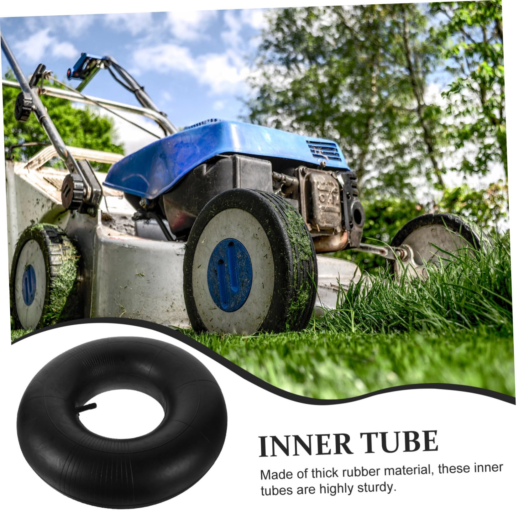 SUPVOX 2 Stück Reifenschläuche 15x6.00-6 aus Gummi für Rasenmäher Schläuche und Traktor Innenschläuche Einfach zu Montieren für Sommerurlaub und Garteneinsatz