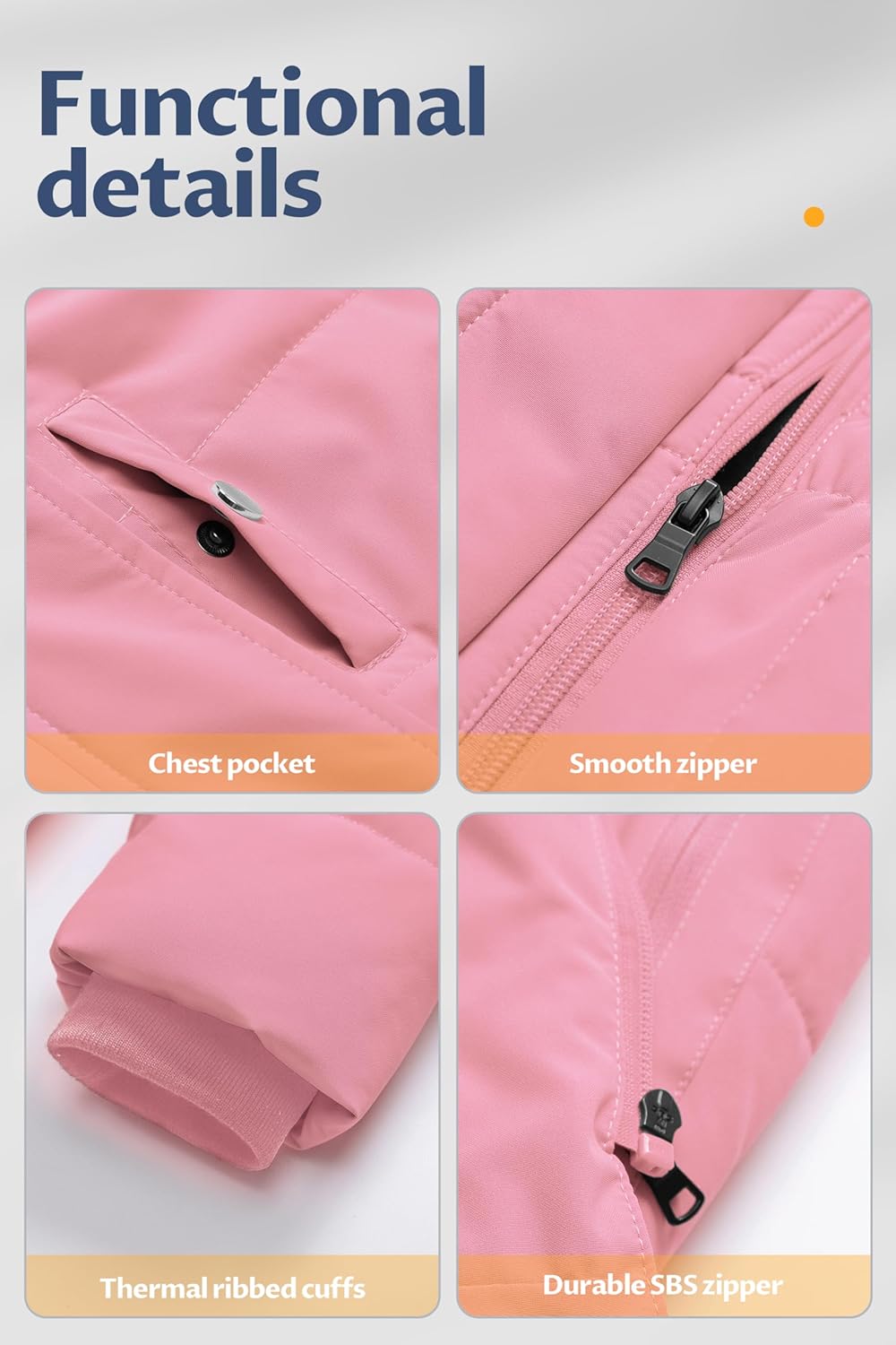 CREATMO US Girl's Long Length Winter Coat Parka Water Resistant Puffer Jacket With Fleece Lining - Image 7