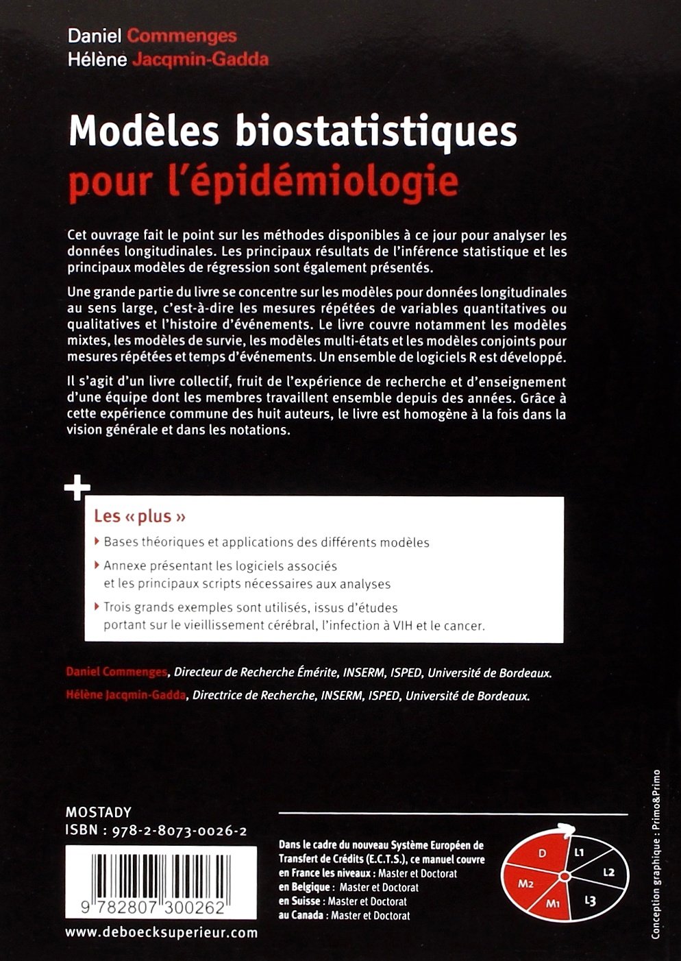 Modèles biostatistiques pour l'épidémiologie
