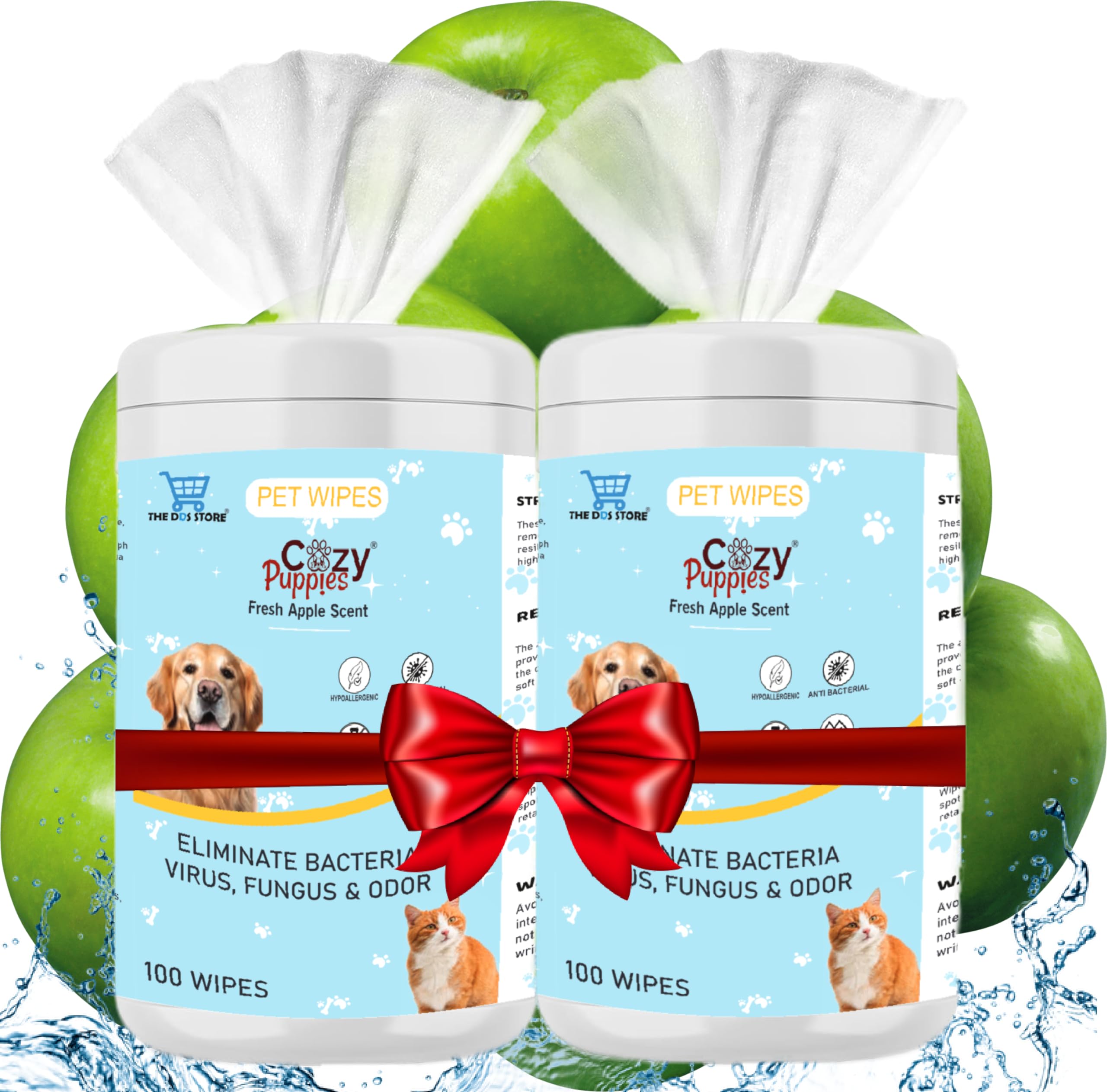 COZY PUPPIES PET Wipe 200 Count Combo Pet Wipes for Dogs, Puppies & Pets - Apple Scent 6"x 8" - Wipes Hypoallergenic Puppy Cleaning Wipes for Ears Eyes Face Butt Paw Body (B0CJ37YGMT) Amazon Price History, Amazon Price Tracker