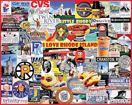 Miniatura 2 de White Mountain Puzzles I Love Rhode Island, rompecabezas de 1000 piezas