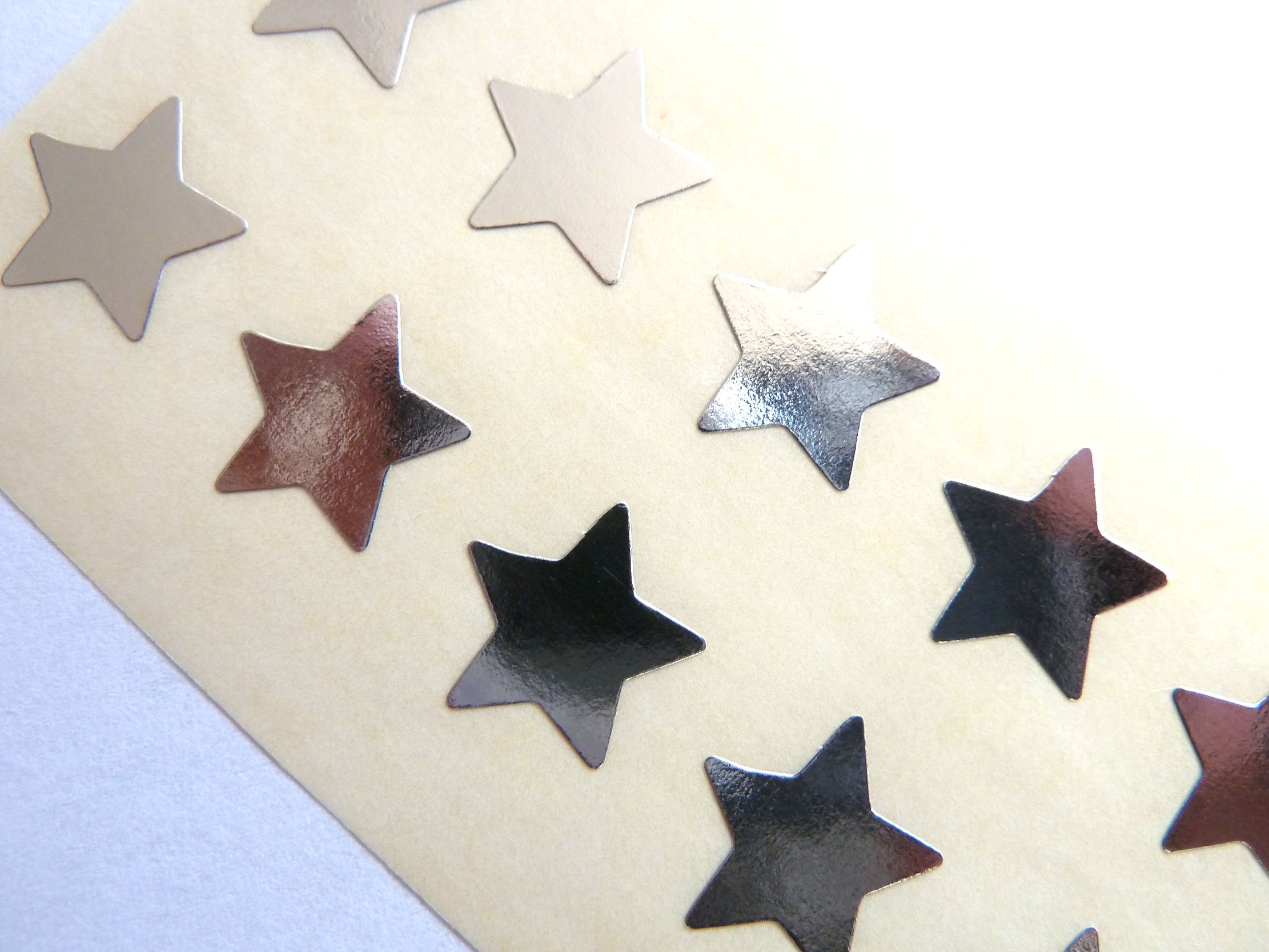 pacchetto Mini Adesivi, Giallo a forma di Stella Etichette, 15mm Star, autoadesivo CARTA ETICHETTE