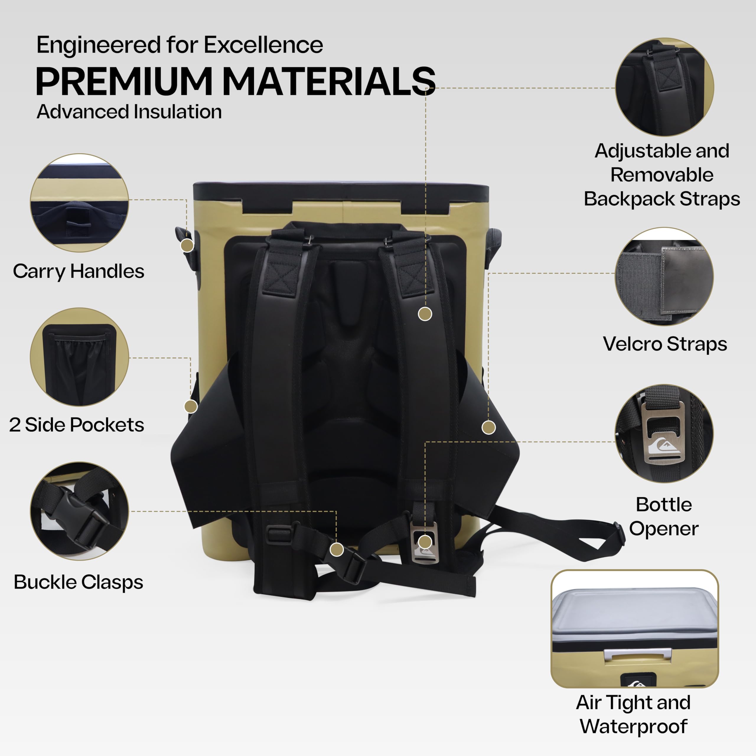 コールドシェイド　Lサイズ Amazon.com : Quiksilver Zipperless Backpack Cooler 30L, Holds 36