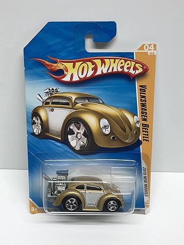 2010 Hot Wheels New Models VOLKSWAGEN BEETLE Gold paint die-cast 004240
