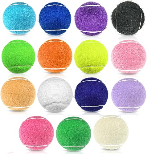 Pelotas de tenis, 6 pelotas de tenis de entrenamiento, vienen con bolsa de malla para un fácil transporte, práctica de alta elasticidad para