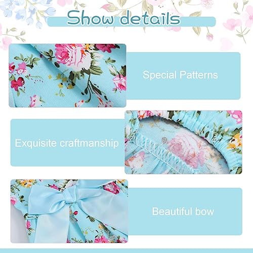 Miniatura 4 de Vestido de cachorro para perro, vestido de princesa con lazo para mascotas, vestido de princesa para cachorro, chaleco floral, falda, vestido de