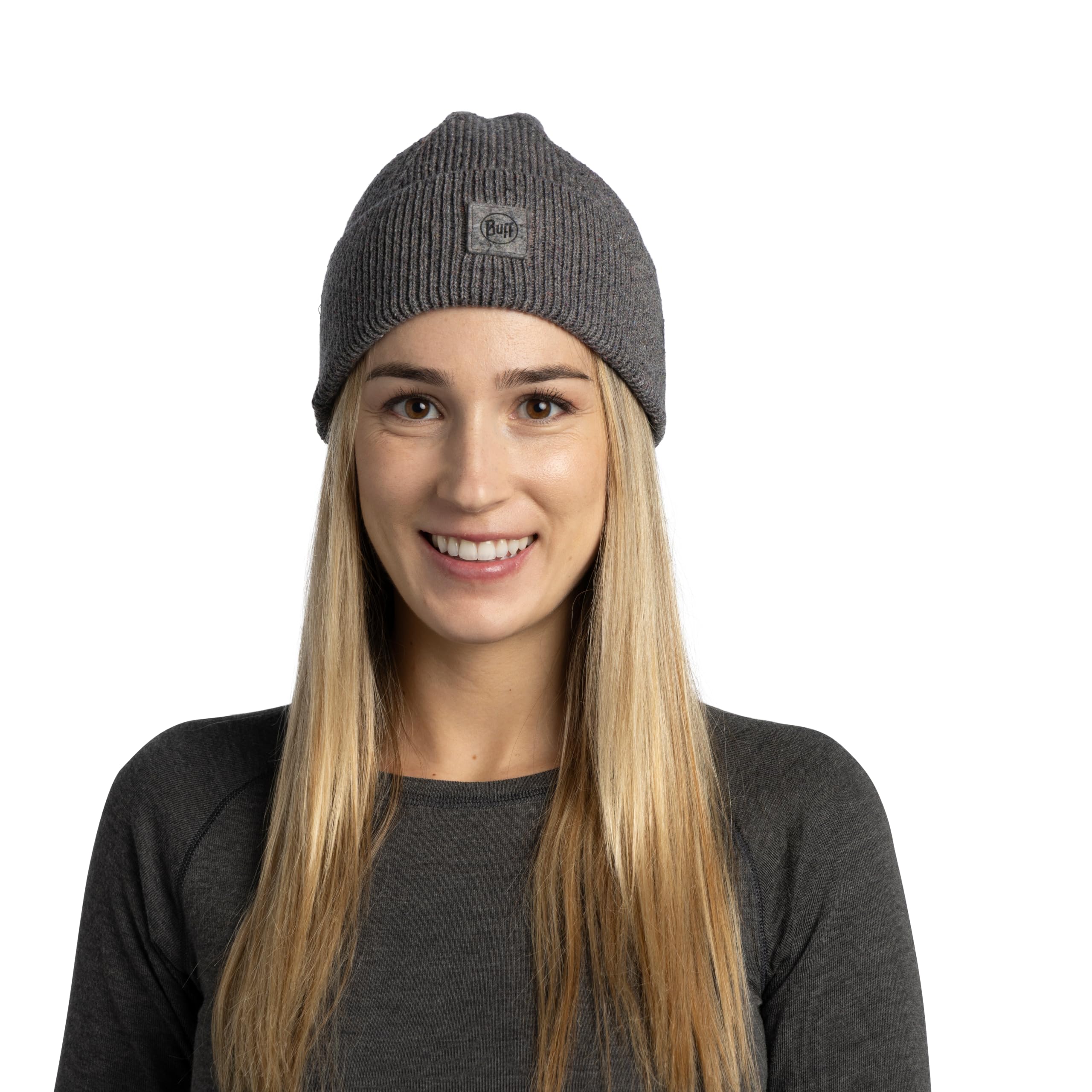 Buff| Gorro Knitted Frio Extremo, Practico, Versatil, Moda, Aislamiento Termico, Comodo Hombre Mujer Talla única Gris