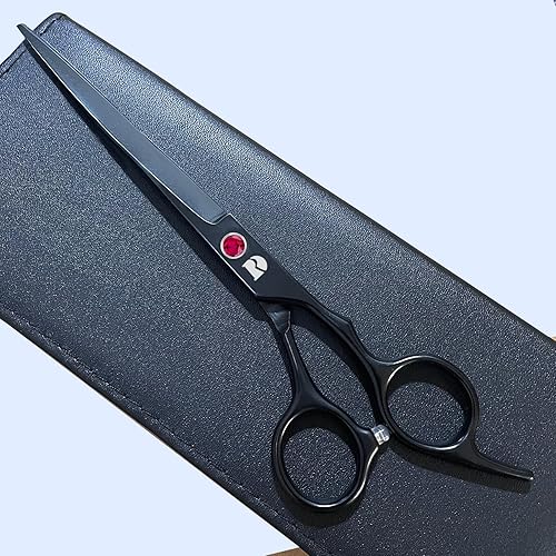 Miniatura 5 de Juego de tijeras de corte de pelo profesional, tijeras de corte de pelo de peluquería de 6 pulgadas, tijeras de adelgazamiento, cuchillas afiladas,