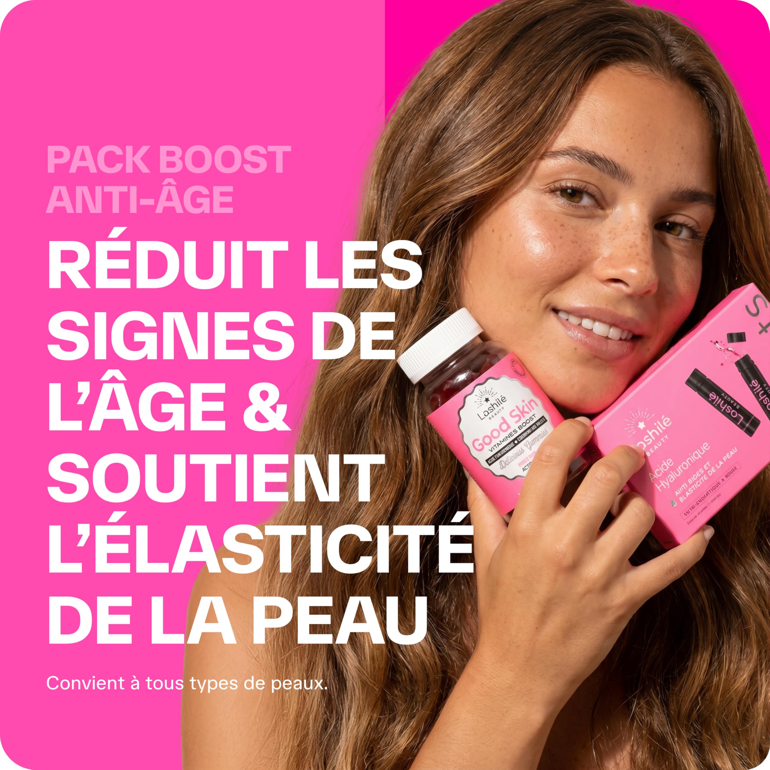 Lashilé Beauty Pack Shots Acide Hyaluronique & Good Skin AntiRides