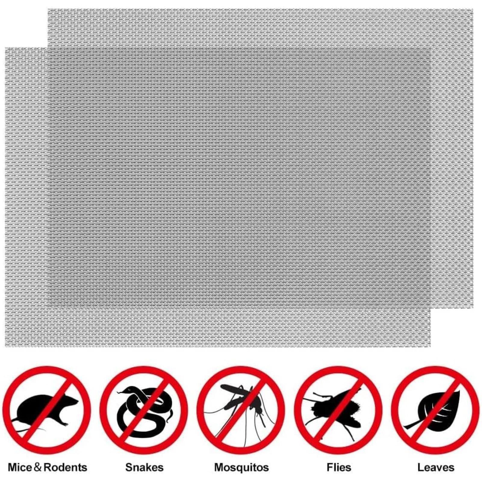 Panneau de barrière anti-insectes en acier inoxydable de calibre 16 tissé – Protection de fenêtre et de porte – Filet de ventilation pour défense CT Design grille roulée