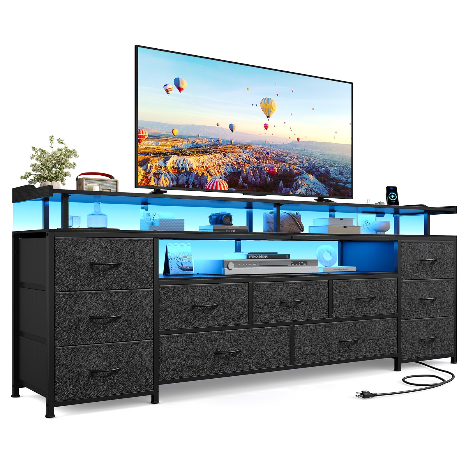 テレビ台 150 cm Tv cabinet with drawers & Shelf Amazon.com: ADORNEVE TV Stand for 65 Inch TV, 63