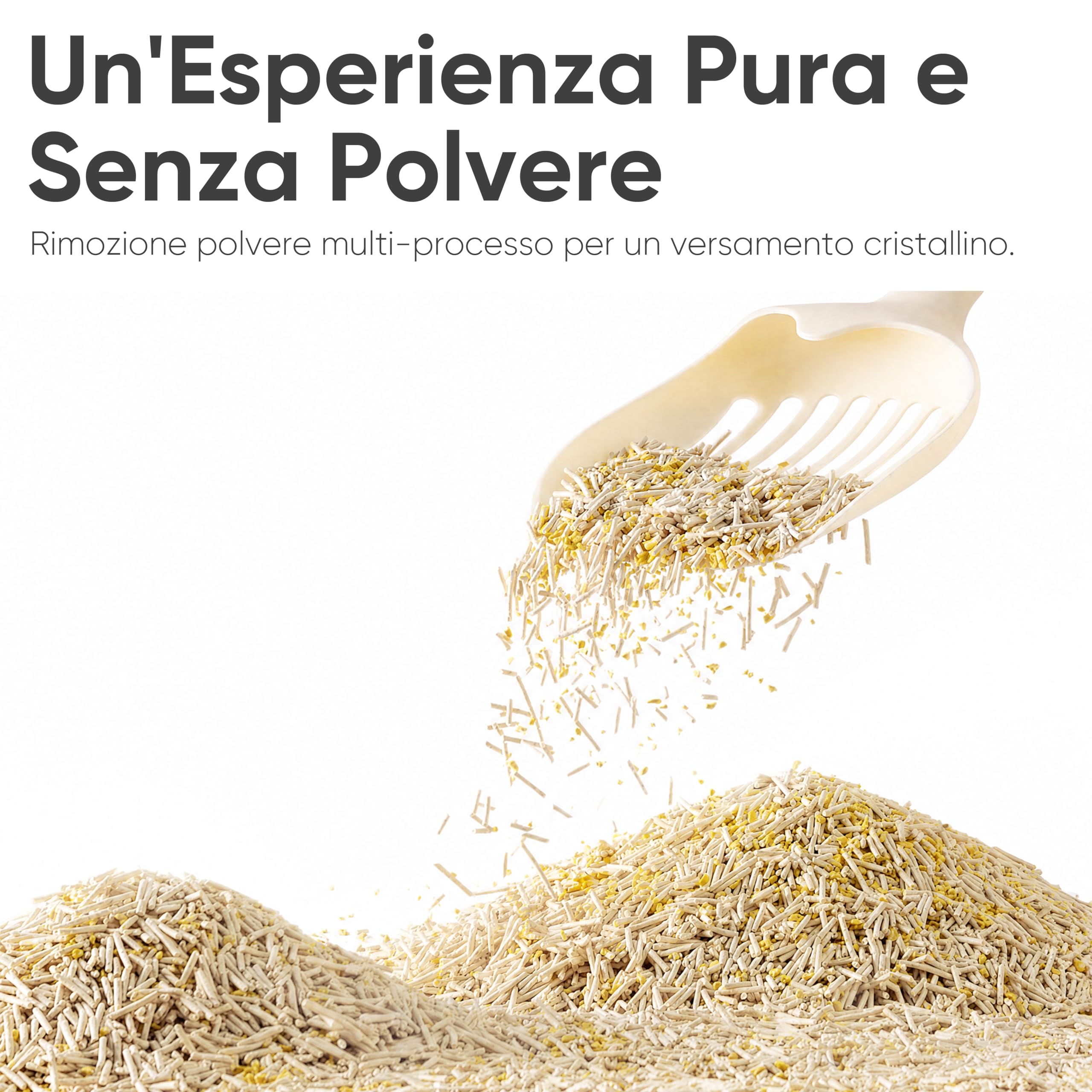 FUKUMARU Lettiera per Gatti al Tofu e Miglio 24Lb, Lettiera Agglomerante a Base Vegetale di Mais, Agglomerante Superiore, Assorbente e Anti-odore, Bassa Polvere, Biodegradabile e Scaricabile nel WC.