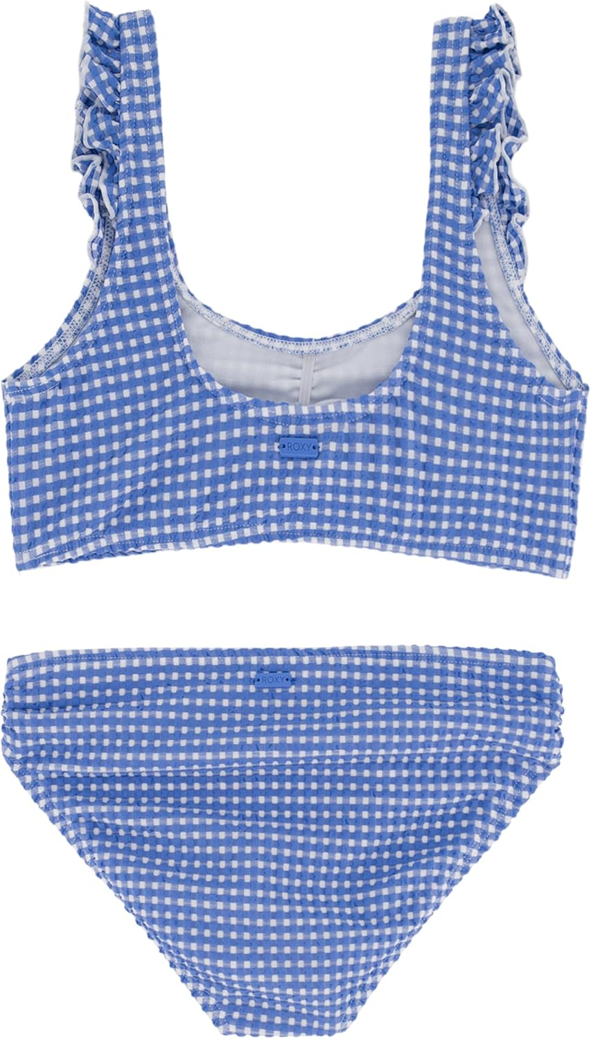 Roxy Girls' Two-Piece Bikini Swimsuit Set, UPF 50+ Sun Protection, Quick-Dry... - Picture 12 of 44