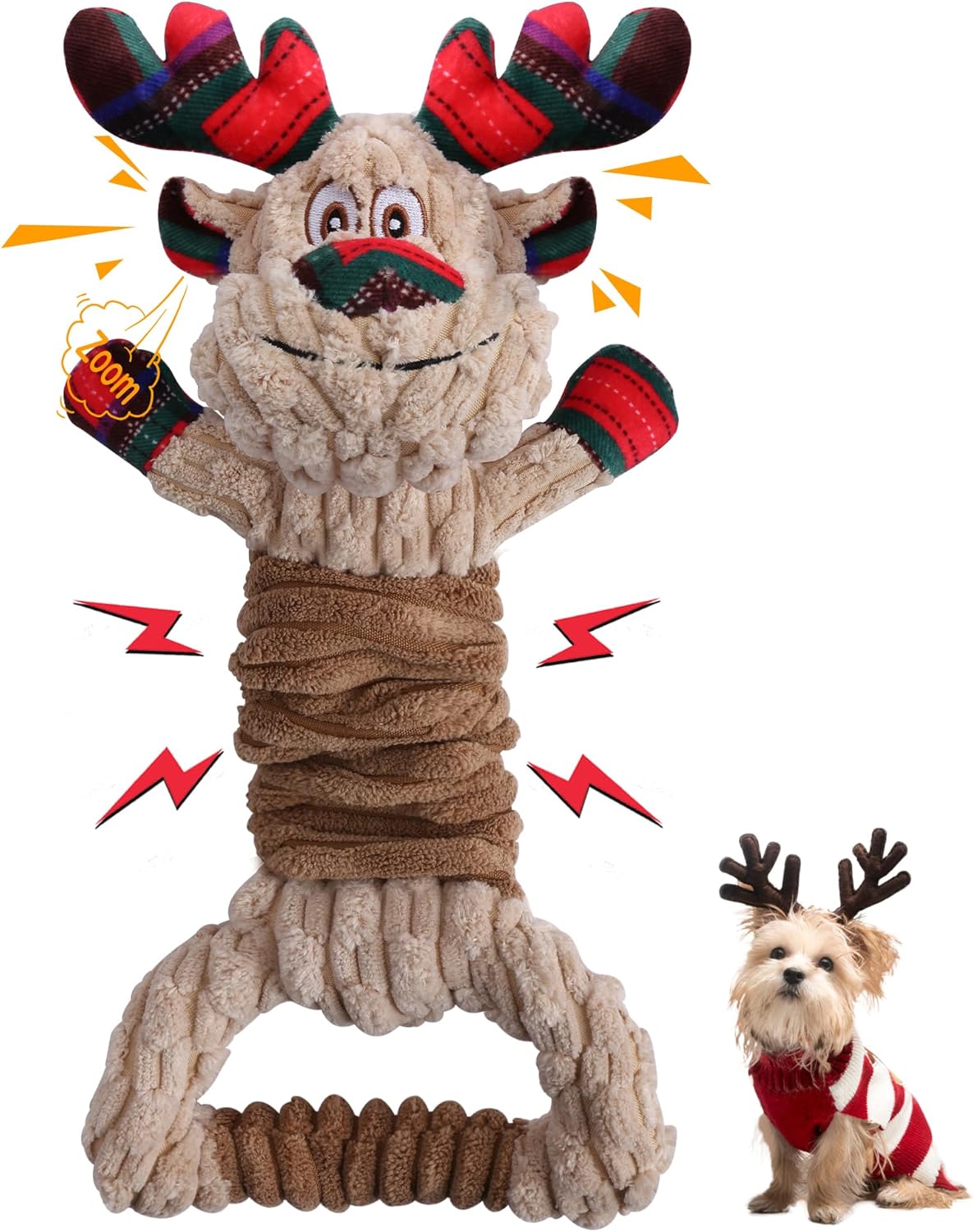 Christmas Dog Toys with Squeaker